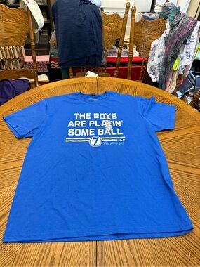 Breaking T. Bobby Witt Blue Graphic Tee - 'The Boys Are Playin' Some Ball'